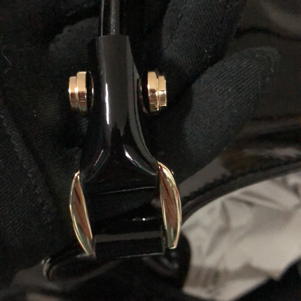 GUCCI ABBEY BLACK PATENT LEATHER - Picture 9 of 15